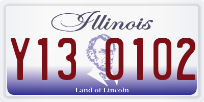 IL license plate Y130102