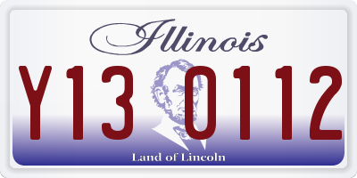 IL license plate Y130112