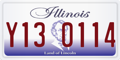IL license plate Y130114
