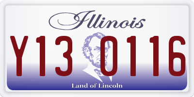 IL license plate Y130116