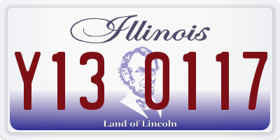 IL license plate Y130117