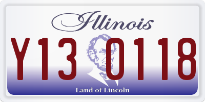 IL license plate Y130118