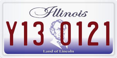 IL license plate Y130121
