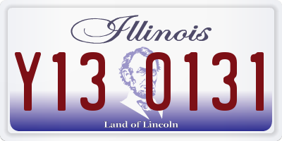 IL license plate Y130131