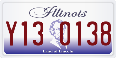 IL license plate Y130138