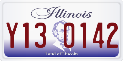 IL license plate Y130142
