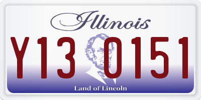 IL license plate Y130151