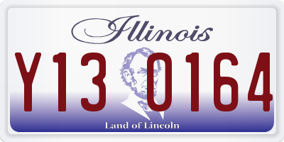 IL license plate Y130164