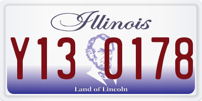 IL license plate Y130178
