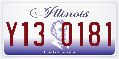 IL license plate Y130181