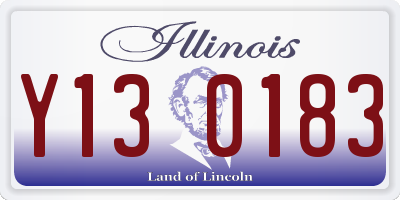 IL license plate Y130183