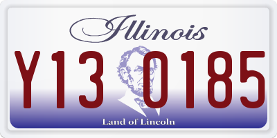 IL license plate Y130185