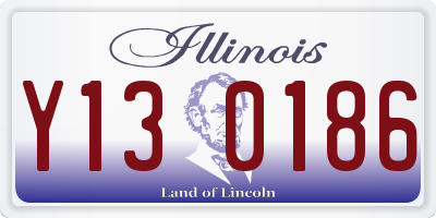 IL license plate Y130186
