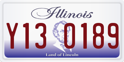 IL license plate Y130189