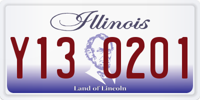 IL license plate Y130201