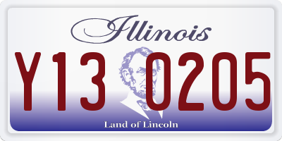 IL license plate Y130205