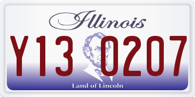 IL license plate Y130207