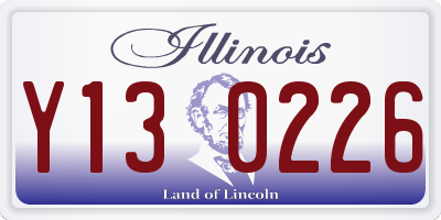 IL license plate Y130226