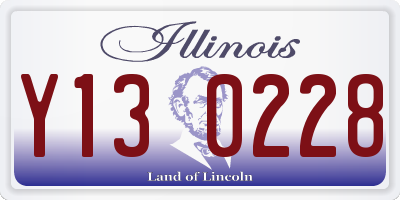 IL license plate Y130228