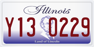 IL license plate Y130229