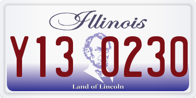 IL license plate Y130230