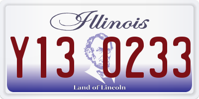 IL license plate Y130233