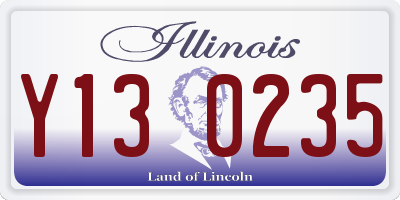 IL license plate Y130235