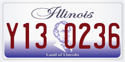 IL license plate Y130236
