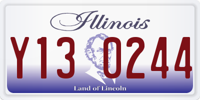 IL license plate Y130244