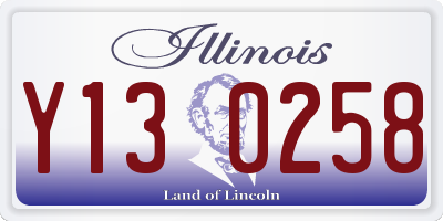 IL license plate Y130258