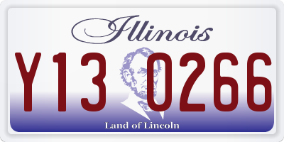 IL license plate Y130266