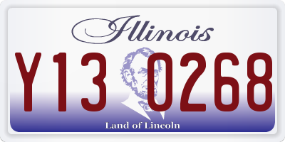 IL license plate Y130268