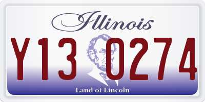 IL license plate Y130274