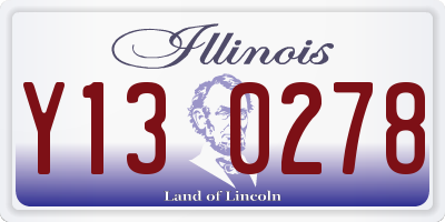 IL license plate Y130278