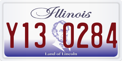 IL license plate Y130284