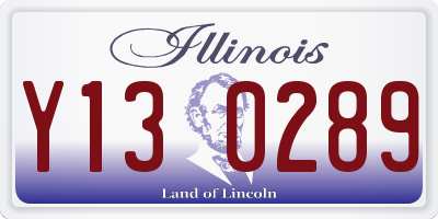 IL license plate Y130289