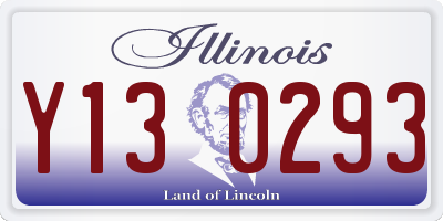 IL license plate Y130293