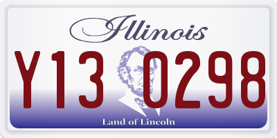 IL license plate Y130298