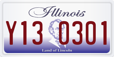 IL license plate Y130301