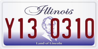 IL license plate Y130310