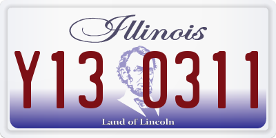 IL license plate Y130311