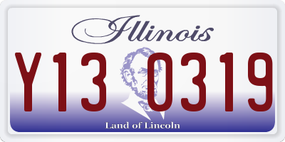 IL license plate Y130319