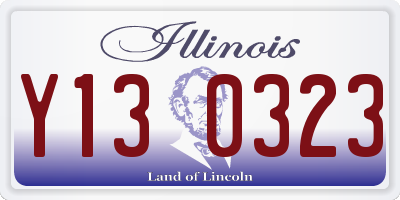 IL license plate Y130323