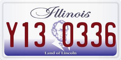 IL license plate Y130336