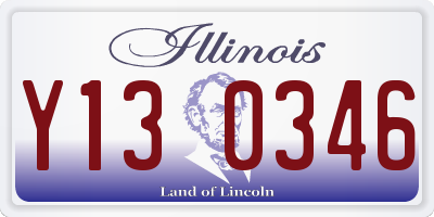 IL license plate Y130346