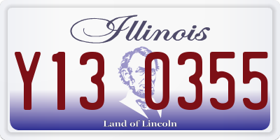 IL license plate Y130355