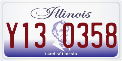 IL license plate Y130358