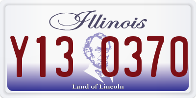 IL license plate Y130370