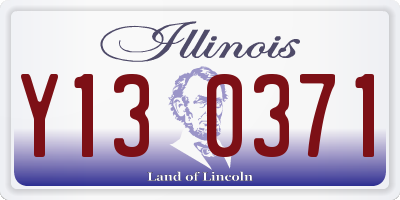 IL license plate Y130371
