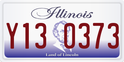 IL license plate Y130373